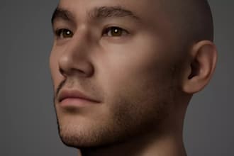 model rig 3d realistic character, 3d metahuman, daz 3d, cc4, cc5, unreal engine