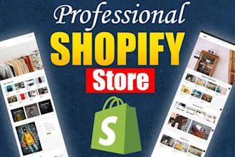 create a modern branded shopify website that sells