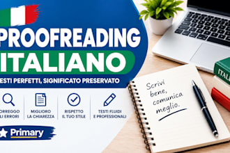 proofread and edit your italian text