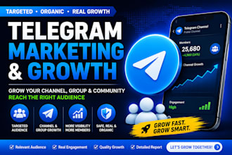 do telegram promotion and organic telegram marketing