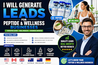 generate leads for peptide and wellness businesses