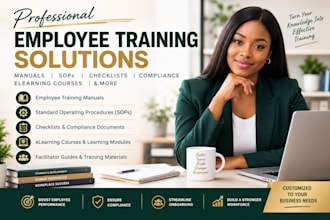 create corporate sop manuals HR policy handbooks safety training guides