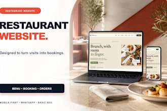 restaurant website development online ordering table reservation food menu