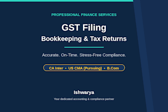 do bookkeeping, gst filing and tax returns for your business