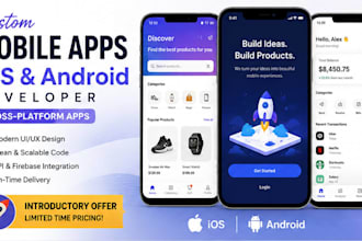 create a custom ios and android app for any category