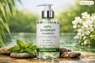 formulate effective antidandruff free sulfate shampoo