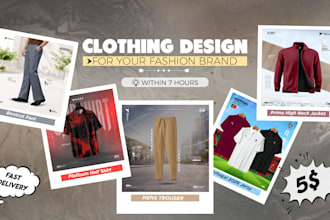 create trendy clothing poster for your fashion brand