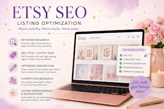 write and optimize your etsy listings with SEO