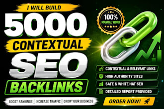 create 500 contextual backlinks for SEO