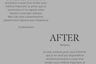 proofread and correct your french text