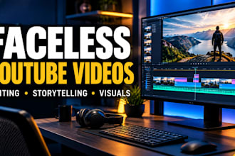 create professional faceless youtube videos