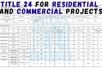 provide carlifornia title 24 energy compliance for residential and commercial