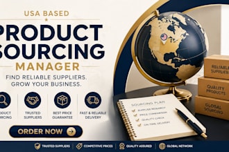 be your USA based product sourcing manager product supplier dropshipping amazon