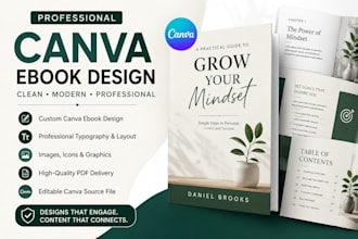 design a professional canva ebook and ebook layout