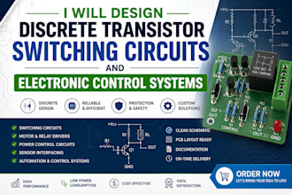 design and troubleshoot discrete transistor mosfet switching and control circuit