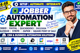 jobber paypal quickbooks docusign calendar stipe zapier square point of sale