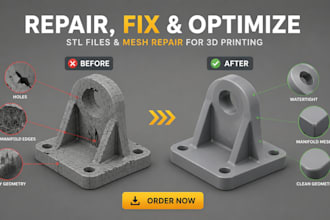repair, fix, optimize stl files and provide mesh repair for 3d printing