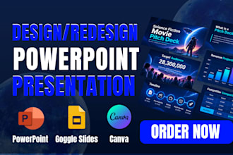 do powerpoint design canva presentation investor pitch deck presentation design