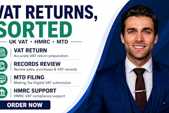 prepare your UK vat return and hmrc mtd vat submission professionally