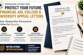 write persuasive financial aid, college and university appeal letters
