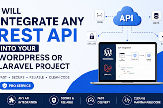 integrate any rest API into your wordpress or laravel project