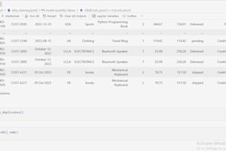 do python data cleaning preprocessing and eda using pandas