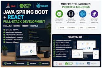 build a scalable java spring boot and react web application