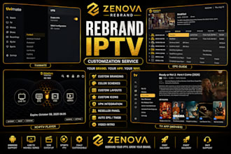 professionally customize and rebrand your iptv app