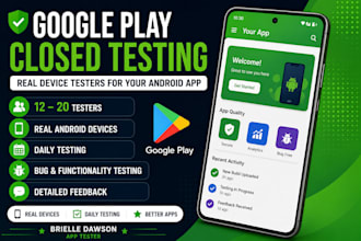 provide real testers for google play console closed testing