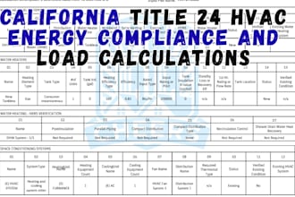 provide carlifornia title 24 hvac energy compliance and load calculations
