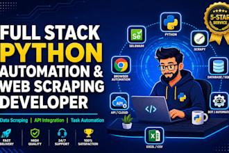do python web scraping and web automation bot