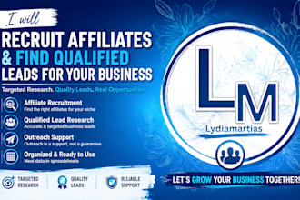 recruit affiliates and find qualified leads for your business