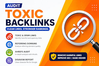 audit toxic backlinks, spam links, referring domains, ahrefs disavow report