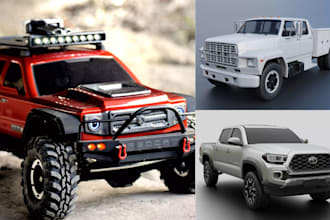 3d rc car model vehicle design car part automotive 3d car rendering shell stl
