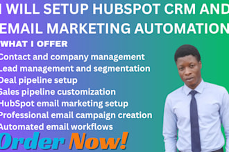 setup hubspot CRM and email marketing automation