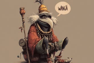 create a fantasy character concept art