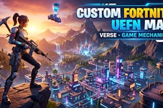 create a custom fortnite uefn map with verse and game mechanics