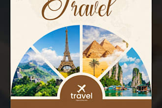 design a professional travel tourism poster