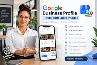 create google business profile posts with local images