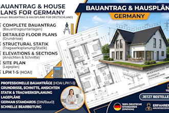 bauantrag house plans and structural statik drawings floor plans for germany