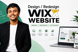 design or redesign a professional wix website