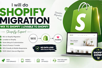do shopify migration, wix to shopify, do lovable to shopify, shopify expert