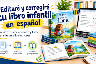 editaré y corregiré tu libro infantil en español