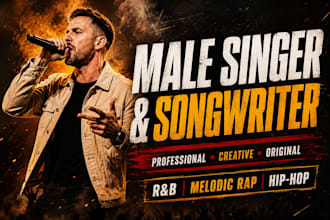 be male singer in english italian spanish french german portuguese any genre