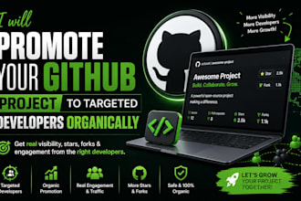 promote your github project to targeted developers organically
