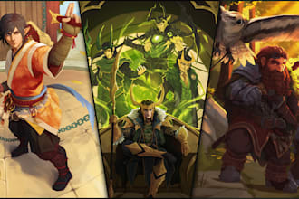 draw fantasy concept art, dnd digtial painting illustation