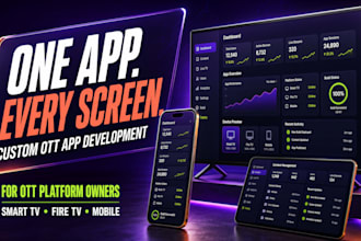 build your ott app, iptv app, smart TV app and android TV app