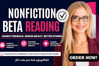 beta read your memoir, biography or nonfiction manuscript