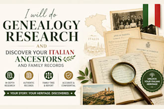 do genealogy research and discover your italian ancestors and family records