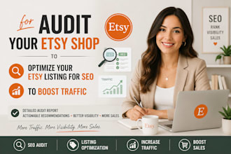 audit your etsy shop to optimize your etsy listing for SEO to boost traffic